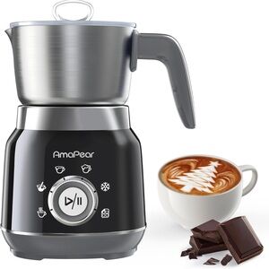 Milk Frother and Steamer, 6 in 1 Electric Foam Maker for Coffee, 16.9oz
